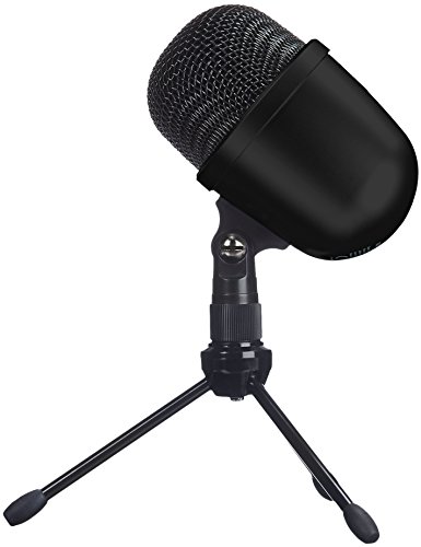 Amazon Basics - Mini Microfono A Condensatore Da Scrivania, Nero, Usb