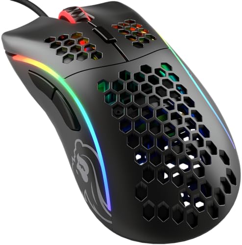Glorious Gaming Model D Mouse Da Gaming Wired - Superleg. 68 G, A Nido D'Ape, Rgb, Ergonomico, Sensore Pixart 3360, Omron Switches, Piedini In Ptfe, 6