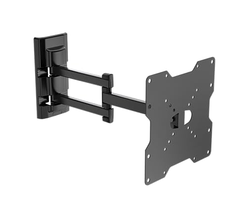 Meliconi Flatstyle Fdr200, Supporto Tv Parete A Doppia Rotazione, Staffa Per Tv A Schermo Piatto Da 26" A 45", Attacco Vesa 50-75-100-200, Portata 25