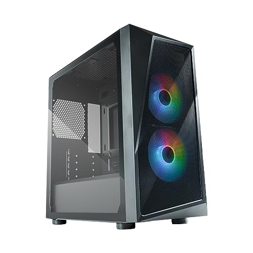 Cooler Master Cmp 320 Pc Case - Chassis Mini-Tower Con 2 Ventole Argb Da 120 Mm, Micro-Atx, Pannello Laterale In Vetro Temperato, Raffreddamento Versa