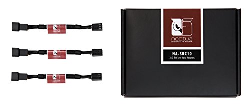 Noctua Na-Src10, Cavi Adattatori A Basso Rumore Lna Da 3 Pin Per Ventole Per Pc (Nero)