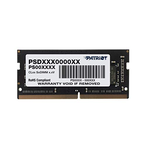 Patriot Memory Serie Signature Sodimm Memoria Singola Ddr4 2400 Mhz Pc4-19200 8Gb (1X8Gb) C17 - Psd48G240081S