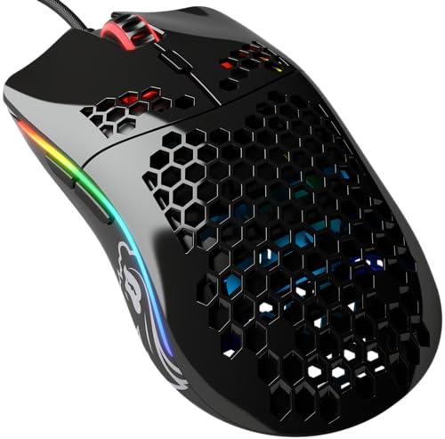 Glorious Gaming Model O- (Piccolo) Mouse Da Gaming Compact Wired - Superleggero 58 G, A Nido D'Ape, Rgb, Sensore Pixart 3360, Ambidestro, Omron Switch