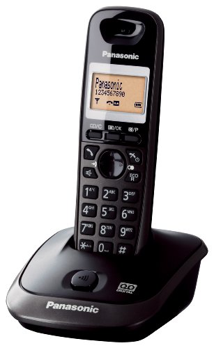 Panasonic Kx-Tg2521Jtt Telefono Cordless Digitale (Dect) Quality Premium, Segreteria Telefonica, Schermo Monocromatico Retroilluminato, Vivavoce, Moda