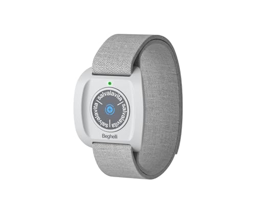 Beghelli Salvalavita Band Plus - Bracciale Anziani Con Tasto Sos Per Chiamate D'Emergenza, Resistente All'Acqua, Dispositivo Indossabile Di Telesoccor