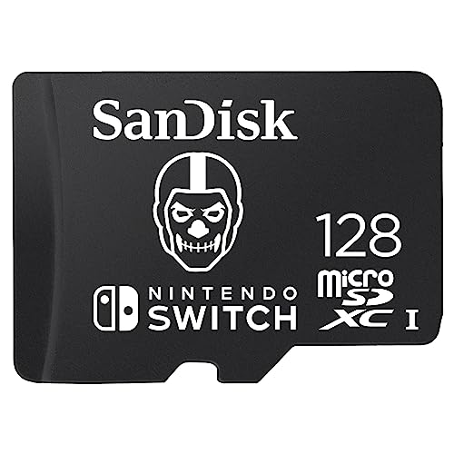 Sandisk 128Gb Fortnite Microsdxc Scheda Per Nintendo Switch, Scheda Di Memoria Con Licenza Nintendo, Fino A 100 Mb/S Uhs-I Class 10 U3
