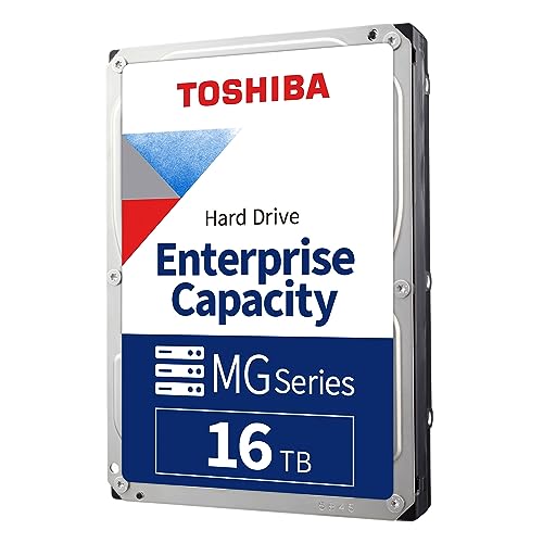 Toshiba 16Tb Enterprise Internal Hard Drive – Mg Series 3.5' Sata Hdd Mainstream Server And Storage, 24/7 Reliable Operation, Hyperscale And Cloud Sto