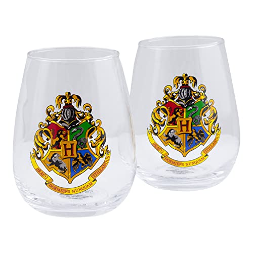 Harry Potter - Blason De Poudlard - Set De 2 Verres