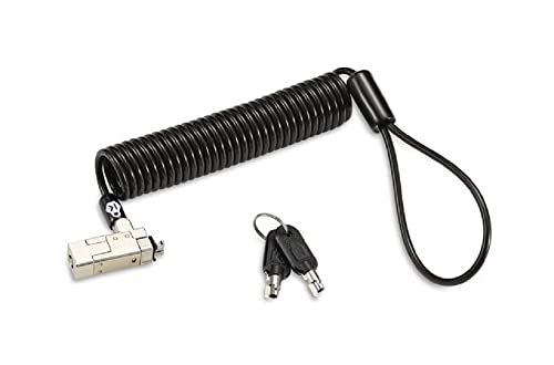 Kensington Slim Nanosaver 2.0 Lucchetto Portatile Dal Profilo Patto, Con Chiave E Cavo In Acciaio Al Carbonio Autoavvolgente Da 1,8 M A 76 Mm, Ricoper