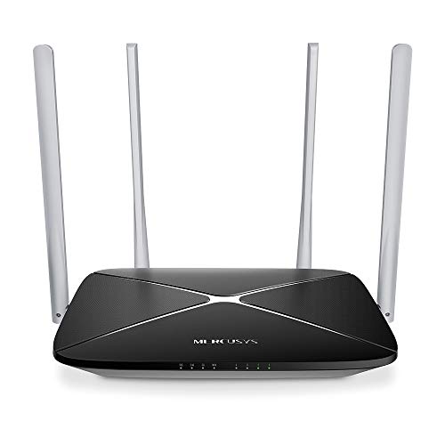 Tp-Link Mercusys Ac12 Router Ethernet Wi-Fi Dual Band Ac1200 Wireless, 4 Porte Fast Wan/Lan, 802.11Ac, Rete Ospiti, Installazione Semplice, Controllo