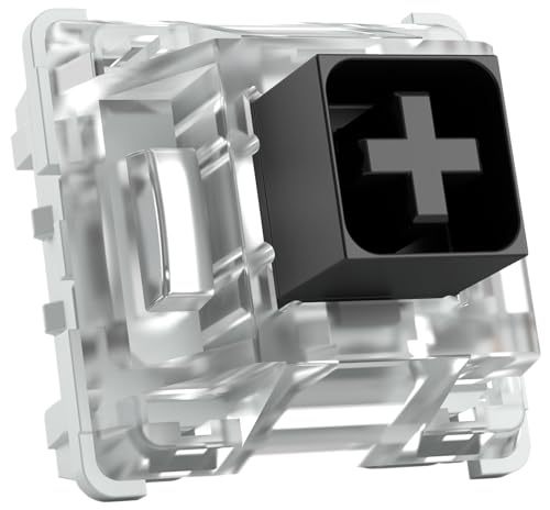 Glorious Gaming 120 Switch Kailh Per Tastiera Meccanica (Neri) - Lineari E Lisci, Forza Di Attuazione 45 Gf, Resistenti Ad Acqua E Polvere, A 3 Pin, C