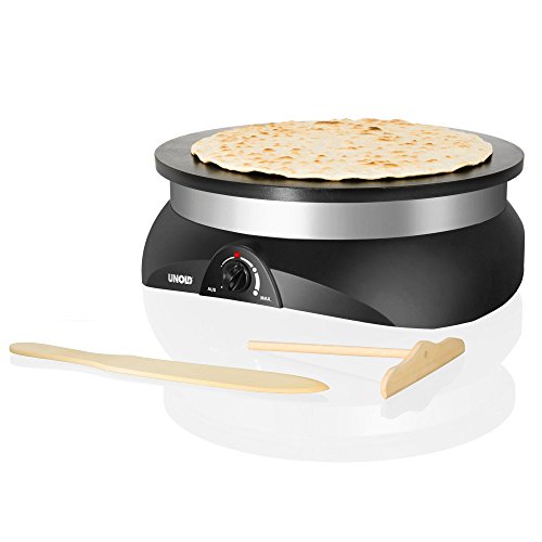 Unold 48155 Crepera 1 Crep(S) Negro, Acero Inoxidable 1250 W