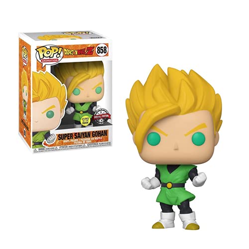 Funko Pop Dragon Ball Z Super Saiyan Gohan Brillo En La Oscuridad Glow In The Dark Edicion Especial