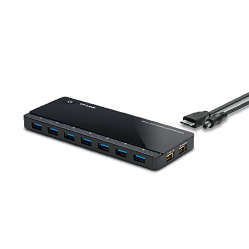 Tp-Link 7-Port Usb 3.0 Micro B Hub With 2 Exclusive 2.4 A Charging Ports, Anti-Static Protection, 1M Usb3.0 Cable, Compatible With Windows, Mac Os X A