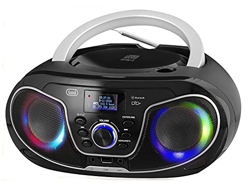 Trevi - Stereo Portatile Boombox Cd Con Radio Dab/Dab+ Bluetooth Usb Aux-In