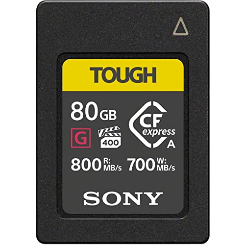 Sony Memoria Cfexpress Tipo A 80 Gb Serie G Tough - Lettura 800 Mb/S, Scrittura 700 Mb/S, Resistente A Condizioni Estreme