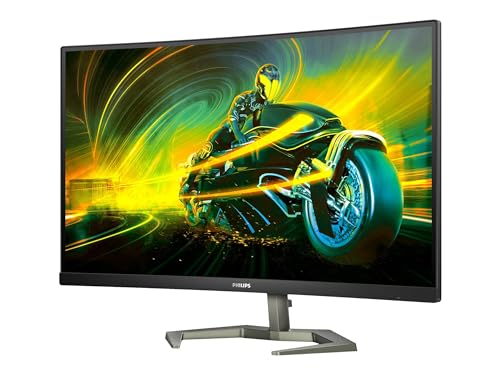 Philips Evnia 27M1C5500Vl Gaming Monitor, 27", Display Curvo Va, Qhd 2560X1440, 165Hz,1Ms, 2Xhdmi, 1X Dp, Colore Nero