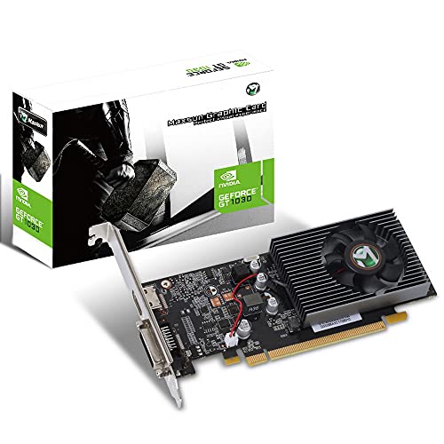 Scheda Video Maxsun Nvidia Geforece Gt 1030 2Gb Gddr5 64-Bit Scheda Grafica A Basso Profilo Gpu Pcie 3.0 Directx 12 Itx Hdcp Ready