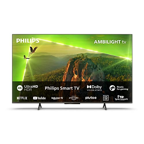 Philips Ambilight Pus8118 108 Cm (43") Smart 4K Led Tv | Uhd & Hdr10+ | Processore P5 Perfect Picture | Saphi | Dolby Atmos | Altoparlanti 20W | Compa