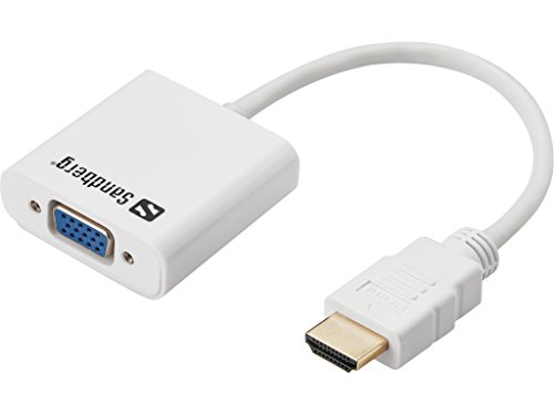 Sandberg 508-69 Convertitore Vga, Hdmi E Dvi, Bianco