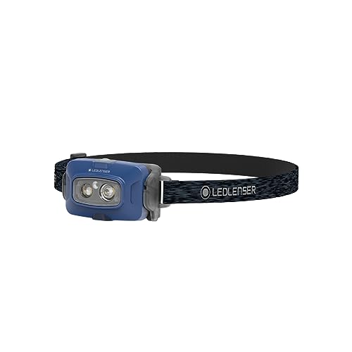 Ledlenser Hf4R Core Headlamp Led Ricaricabile | Lampada Frontale A Led 500 Lumen | Fari Da Avventura Impermeabili Con Luce Rossa | Lampada Frontale Da