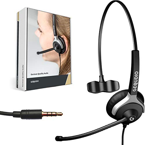 Gequdio Cuffie Telefoni Con Jack Da 3,5 Mm Per Fritzfon C6, Macbook, Smartphone, Speedphone, Notebook, Pc, Laptop - Cuffie E Microfono Cuscinetti Di R