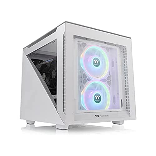 Thermaltake Divider 200 Tg Snow/Micro Atx Case/Pc-Case/Tempered Glass/White