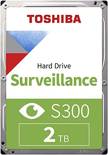 Toshiba 2Tb S300 Surveillance Hdd - 3.5' Sata Internal Hard Drive Supports Up To 64 Hd Cameras At A 180Tb/Year Workload (Hdwt720Uzsva)