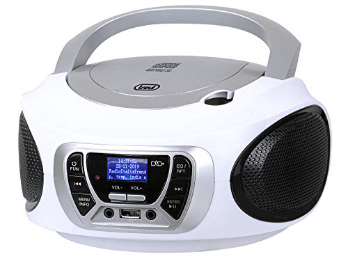 Trevi - Stereo Portatile Cd Boombox Radio Dab/Dab + Con Rds E Ingresso Usb Con Riproduzione Diretta Di File Mp3