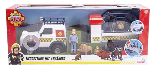 Simba Feuerwehrmann Sam Tierrettung Mit Anhänger