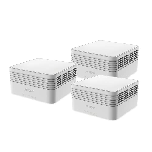Strong Meshtriax3000Eu 3 Wi-Fi Mesh Ax3000 Estensione Di Rete Domestica, Copertura Fino A 700㎡, Amplificatore Wlan, Interfaccia, Wi-Fi 6 Mu-Mimo, Per 