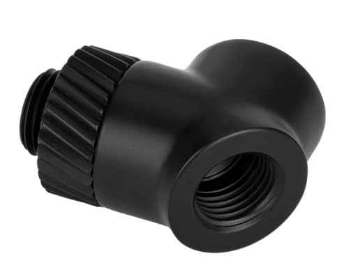 Thermaltake Pacific Sf 45 & 90 Degree Adapter | Matte Black | Diy Lcs Fittings