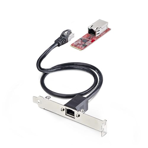 Startech.Com Scheda Di Rete M.2 A 1 Porta 2.5Gbe 2280, Nbase-T Pcie Ethernet, Intel I225-V, Multi-Gigabit, Scheda Lan Per Pc