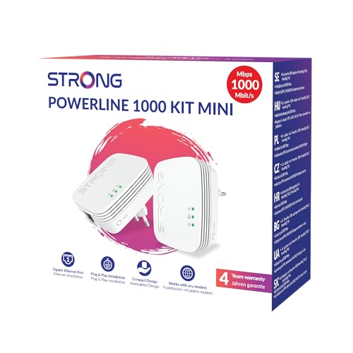 Strong Powerl1000Duomini Kit 2 Pz Powerline 100O. Internet Ovunque!
