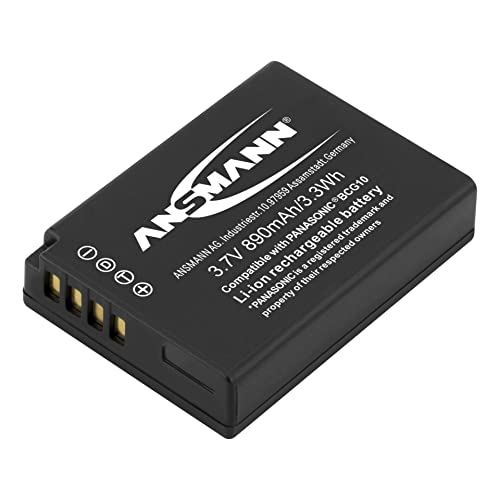 Ansmann 5044593 A-Pan Bcg 10E Batteria Li-Ion Digicam 3,7V/900Mah Per Fotocamere Digitali Panasonic