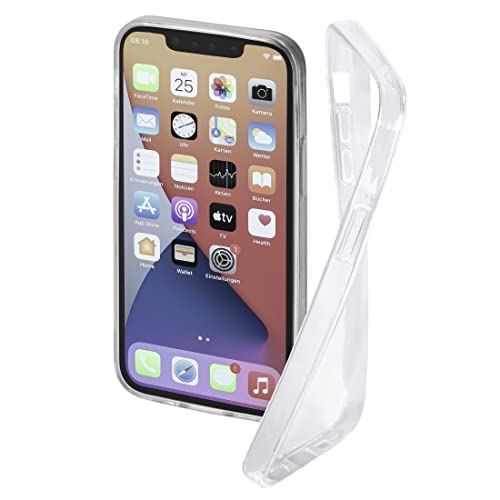 Hama Crystal Clear - Cover Per Iphone 13 Pro In Tpu, Custodia Protettiva Morbida, Protezione Telefono Cellulare Con Superficie Antiscivolo, Trasparent