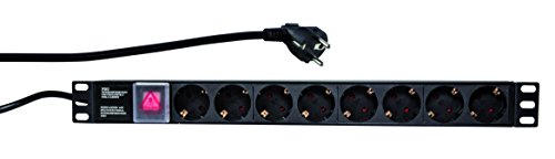 Logilink Pdu8C01 Unità Di Distribuzione Dell'Energia (Pdu) 1U Nero 8 Presa(E) Ac