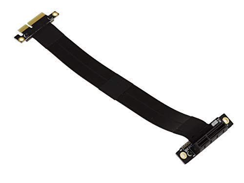 Kalea-Informatique Riser Di Espansione Per Porta Pci Express X4 A Porta Pcie X4 Con Cavo A Nastro Flessibile Schermato Compatibile Con Pcie 3.0. Lungh