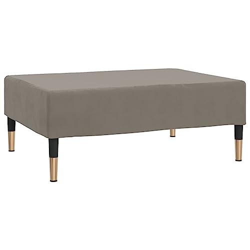 Fußhocker Hellgrau 78X56X32 Cm Samt