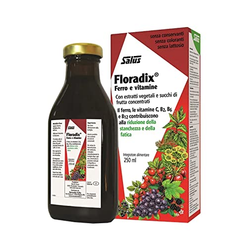 Salus Floradix - Integratore Alimentare Con Ferro E Vitamine Per Ridurre La Stanchezza E La Fatica - 250Ml
