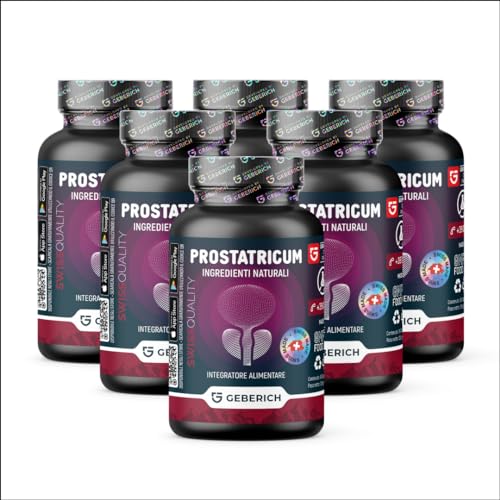 (6 Pacchi) Prostatricum – Salute Della Prostata – 30 Capsule – Con Serenoa Repens, Echinacea, Ginkgo Biloba
