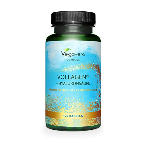 Collagene Vegano + Acido Ialuronico Vegavero® | Vollagen®: Alta Biodisponibilità Da Fermentazione | 800-1500 Kda | Integratore Anti Age Per Pelle E Ar