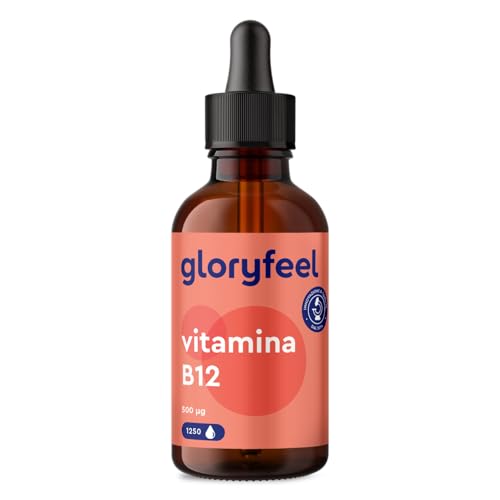 Vitamina B12 Gocce, Vitamina B12 1000Μg Al Giorno, Integratore Vitamina B12 Vegan, Vit B12, Integratore Per Dieta, Con 2 Forme Bioattive Di Vitamin B1