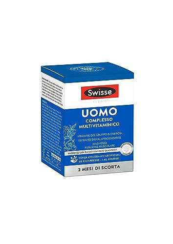 Swisse Multivitaminico Uomo 60 Compresse - Integratore Multivitaminico Per Uomo Con Vitamine, Minerali Ed Erbe Naturali