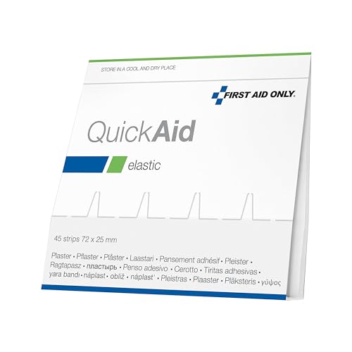 First Aid Only Quickaid Elastico Ricambio Per Intonaco, Confezione Da 45