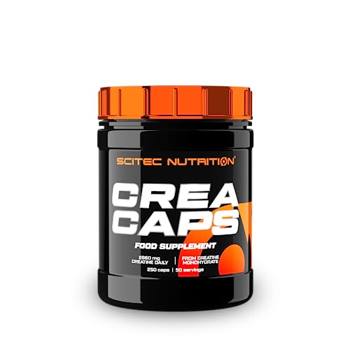 Scitec Nutrition Crea Caps - Capsule Di Creatina Monoidrato - Con Creatina Organica Ricca Di Azoto, 250 Capsule