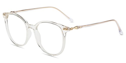 Firmoo Occhiali Luce Blu Bloccanti Per Il Mal Di Testa Il Blocco Della Cefalea Uv, Occhiali Da Computer Per Unisex (Trasparente)