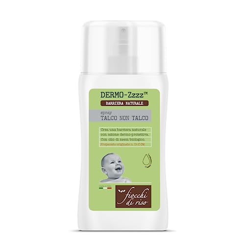 Fiocchi Di Riso - Spray Talco Non Talco - 100Ml - Sudorazione E Zanzare - Crea Una Barriera Naturale Dermo-Protettiva Con Profumazione Sgradita Alle Z
