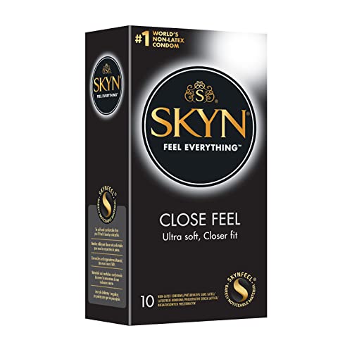 Skyn Close Feel (10 Pezzi) | Skynfeel Preservativi Senza Lattice Per Uomo, Molto Delicati, Di Piccole Dimensioni, Scatola Di Preservativi Extra Morbid