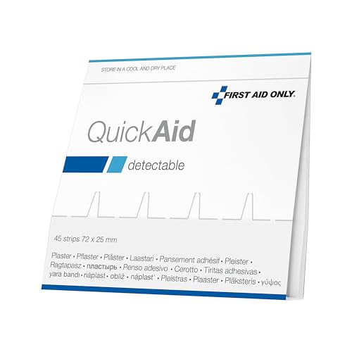 First Aid Only Quickaid Intonaco Ricariche Superficie In Metallo, 45 Pezzi